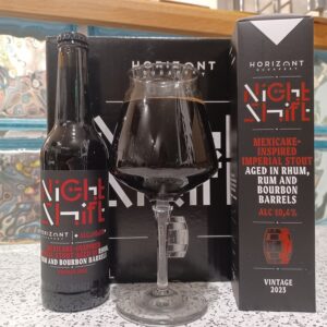 Horizont Night Shift Mexicake-inspired Imperial Stout aged in rhum, rum and Bourbon barrels 2023
