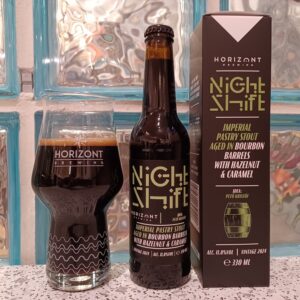 Horizont Night Shift Imperial Pastry Stout aged in Bourbon Barrels with Hazelnut & Caramel 2024