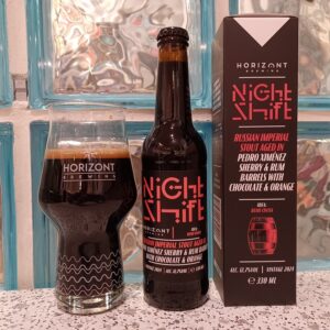 Horizont Night Shift Russian Imperial Stout aged in Pedro Ximénez Sherry & Rum Barrels with Chocolate & Orange 2024