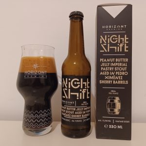 Horizont Night Shift Peanut Butter Imperial Partry Stout aged in Pedro Ximénez Sherry Barrels 2025